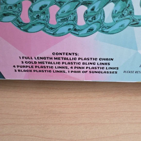 WeCool DIY Chunky Chains Kit - Teal & Pink Accents...ages 6+ - Picture 4 of 4